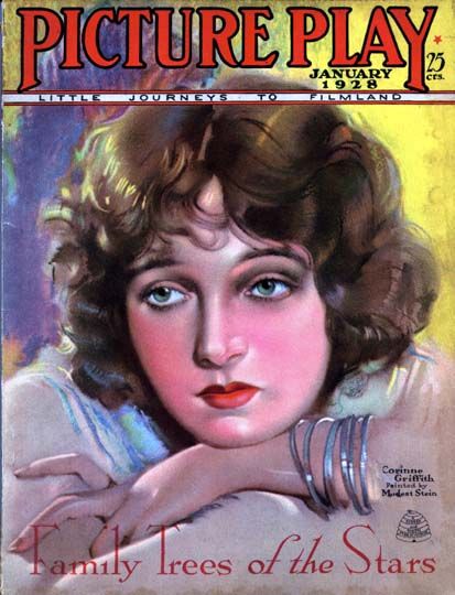 PICTURE PLAY magazine side cover January 1928
