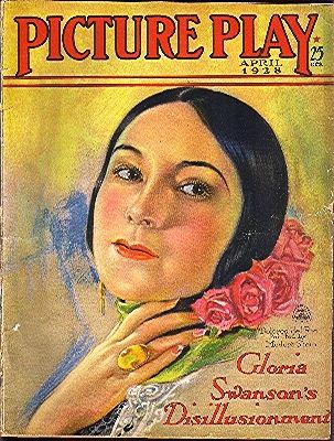 PICTURE PLAY magazine side cover April 1928