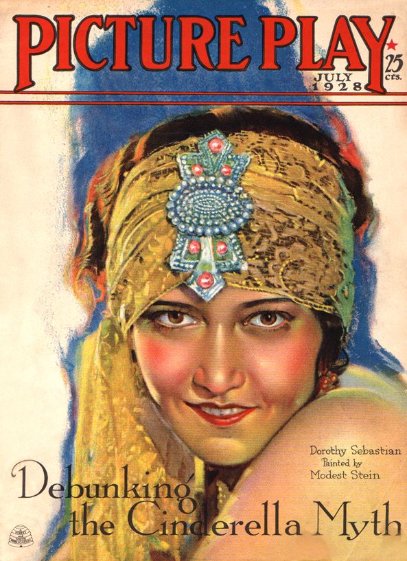 PICTURE PLAY magazine side cover July 1928