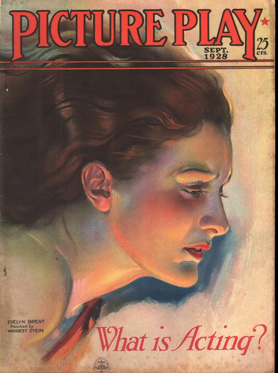 PICTURE PLAY magazine side cover September 1928