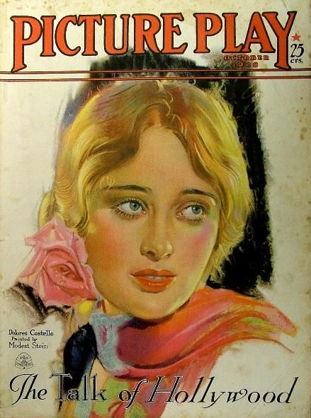 PICTURE PLAY magazine side cover October 1928