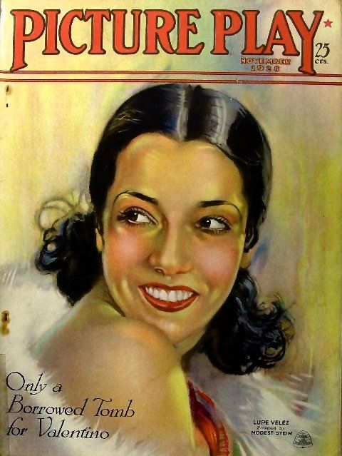 PICTURE PLAY magazine side cover November 1928