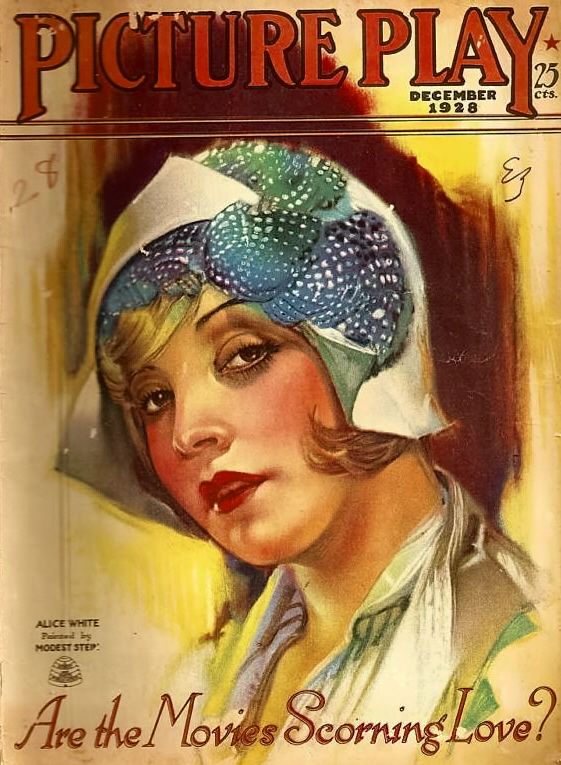PICTURE PLAY magazine side cover December 1928
