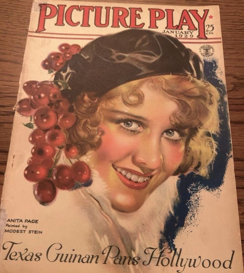 PICTURE PLAY magazine side cover January 1929