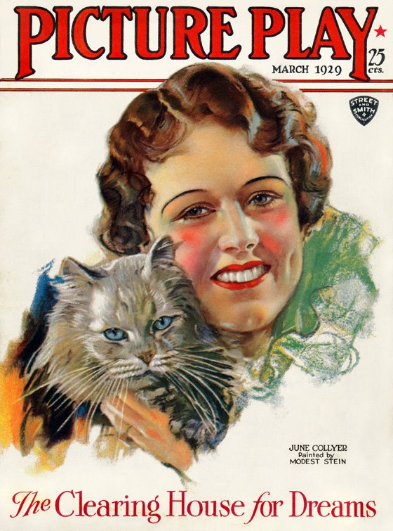 PICTURE PLAY magazine side cover March 1929