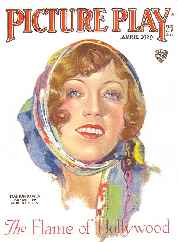 PICTURE PLAY magazine side cover April 1929