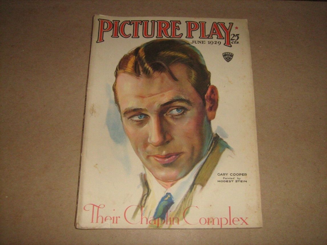 PICTURE PLAY magazine side cover June 1929