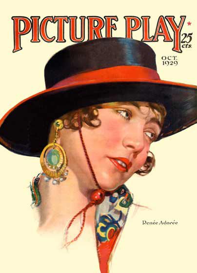PICTURE PLAY magazine side cover October 1929