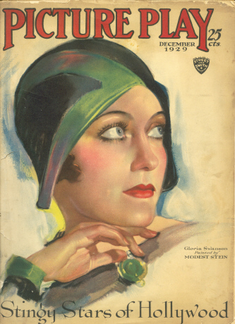 PICTURE PLAY magazine side cover December 1929