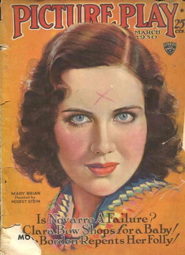 PICTURE PLAY magazine side cover March 1930