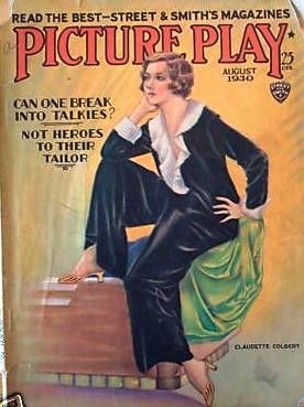 PICTURE PLAY magazine side cover August 1930
