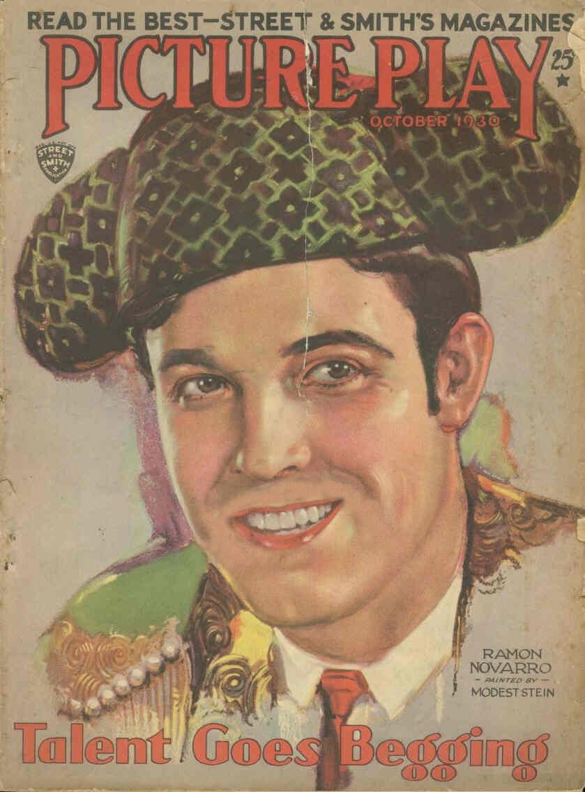 PICTURE PLAY magazine side cover October 1930
