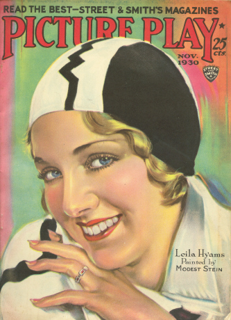 PICTURE PLAY magazine side cover November 1930