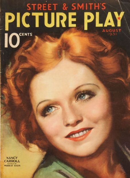 PICTURE PLAY magazine side cover August 1931