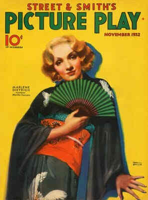 PICTURE PLAY magazine side cover November 1932