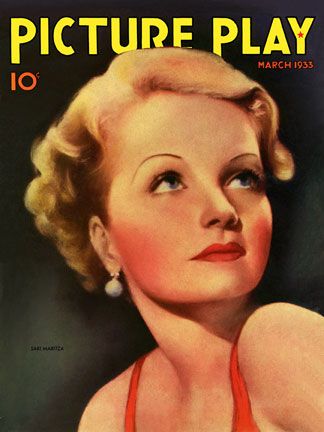 PICTURE PLAY magazine side cover March 1933