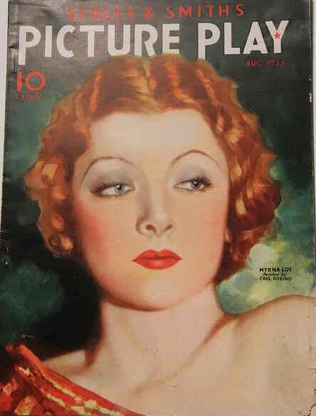 PICTURE PLAY magazine side cover August 1933