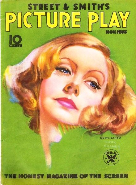 PICTURE PLAY magazine side cover November 1933