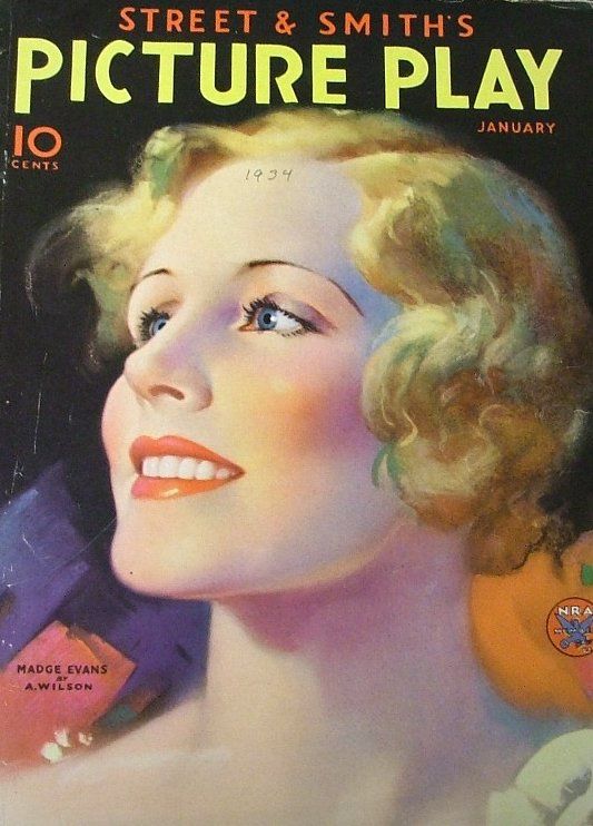 PICTURE PLAY magazine side cover January 1934