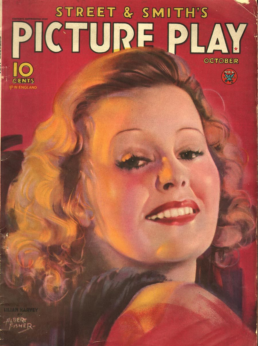 PICTURE PLAY magazine side cover October 1934