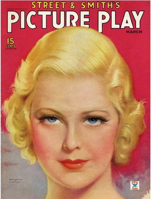 PICTURE PLAY magazine side cover March 1935
