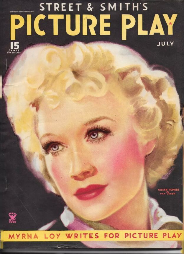 PICTURE PLAY magazine side cover July 1935