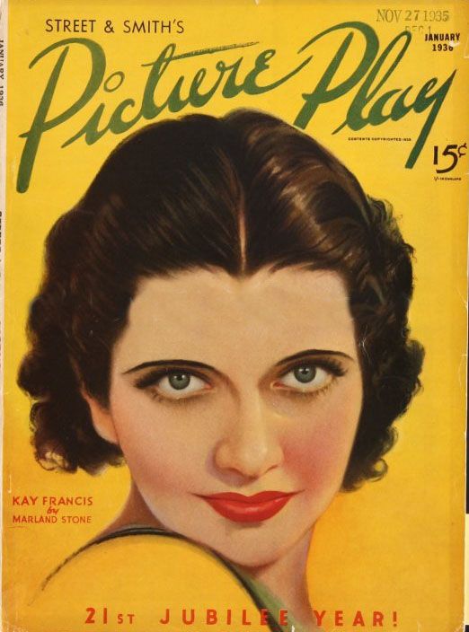 PICTURE PLAY magazine side cover January 1936