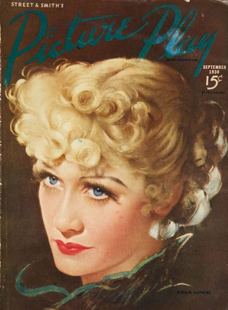 PICTURE PLAY magazine side cover September 1936