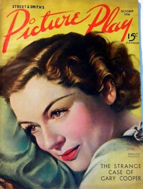 PICTURE PLAY magazine side cover October 1936