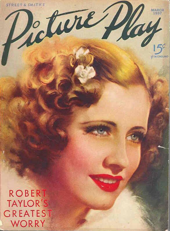 PICTURE PLAY magazine side cover March 1937