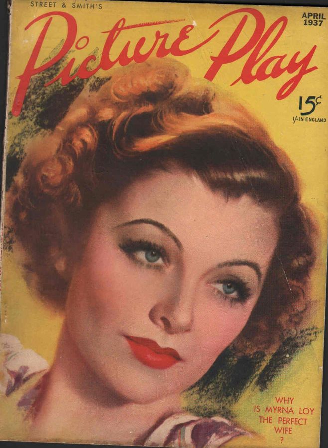 PICTURE PLAY magazine side cover April 1937