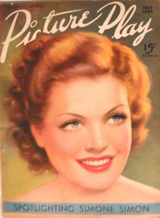 PICTURE PLAY magazine side cover July 1937
