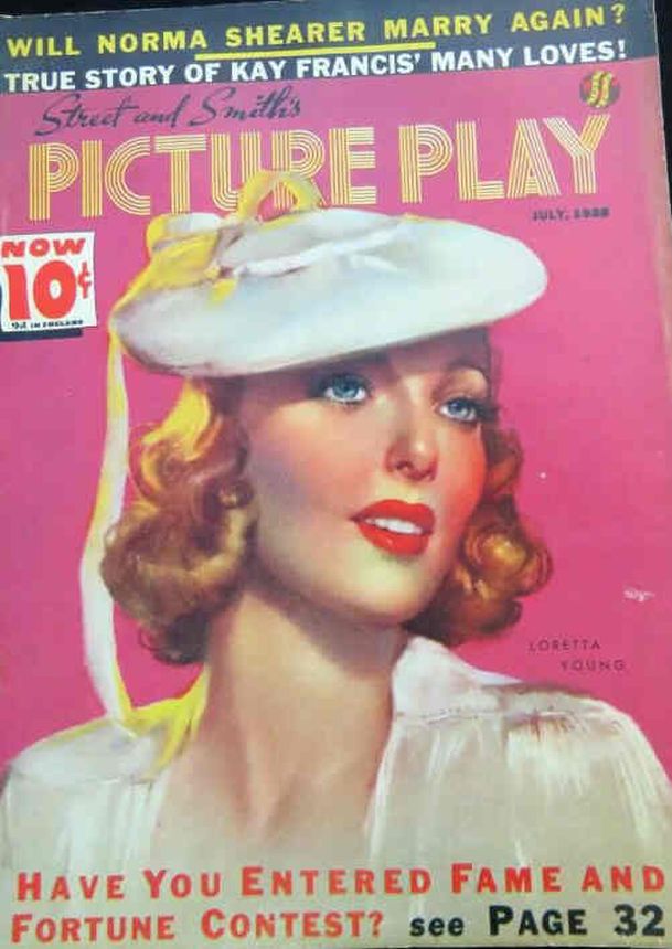 PICTURE PLAY magazine side cover July 1938