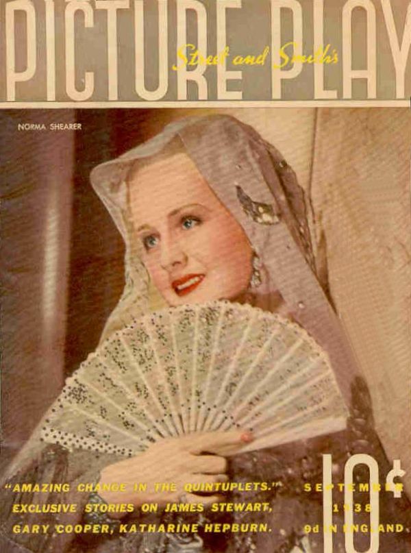 PICTURE PLAY magazine side cover September 1938