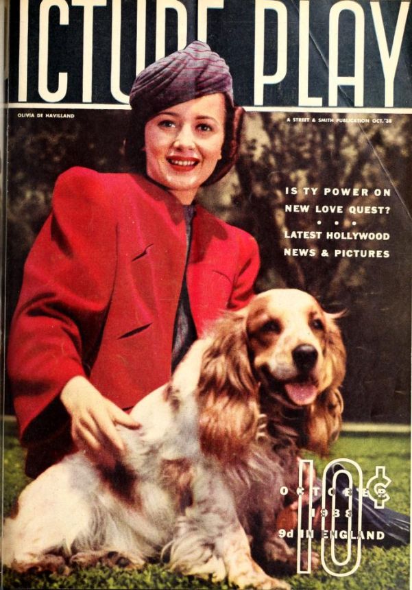 PICTURE PLAY magazine side cover October 1938