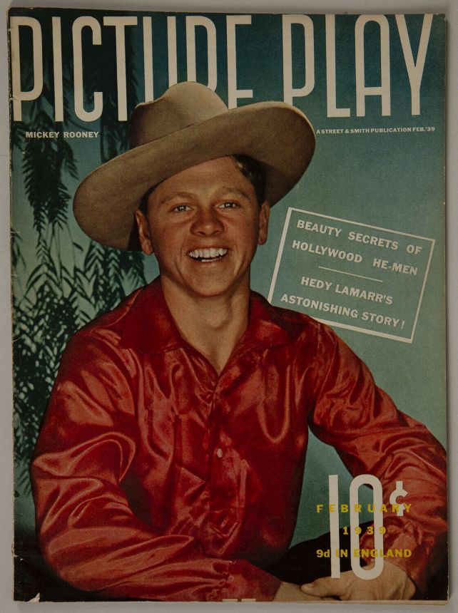 PICTURE PLAY magazine side cover February 1939