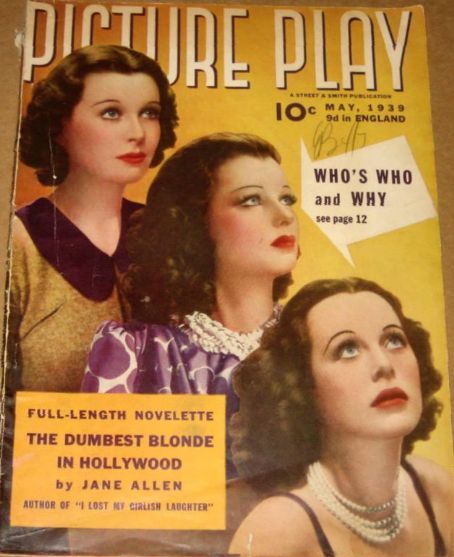 PICTURE PLAY magazine side cover May 1939