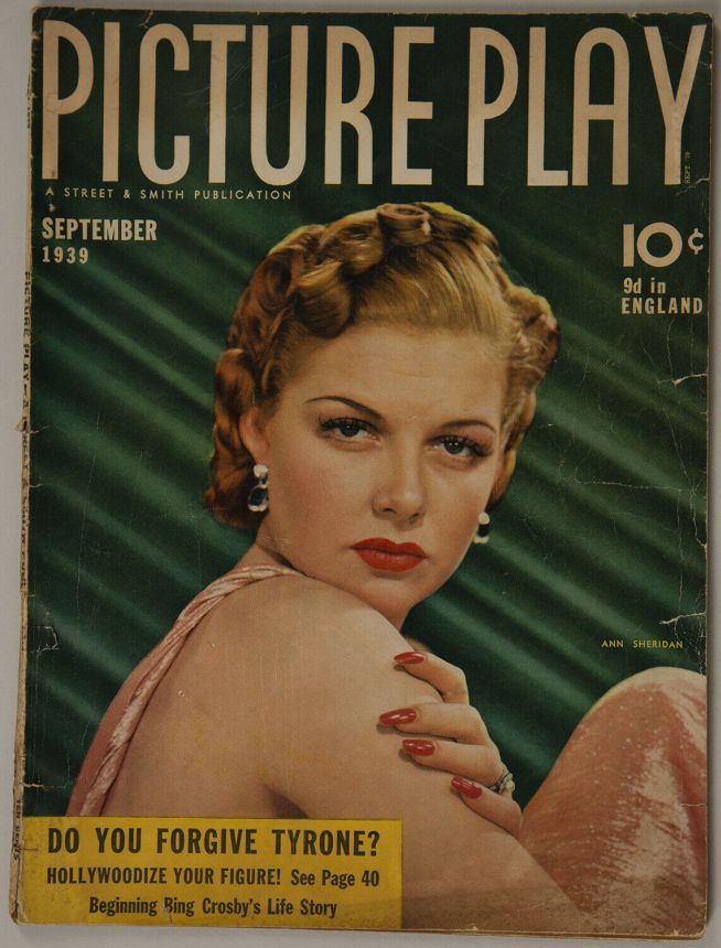 PICTURE PLAY magazine side cover September 1939