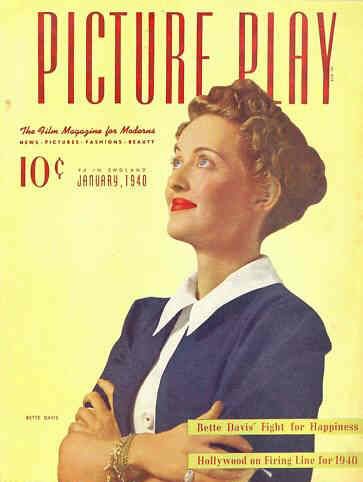 PICTURE PLAY magazine side cover January 1940