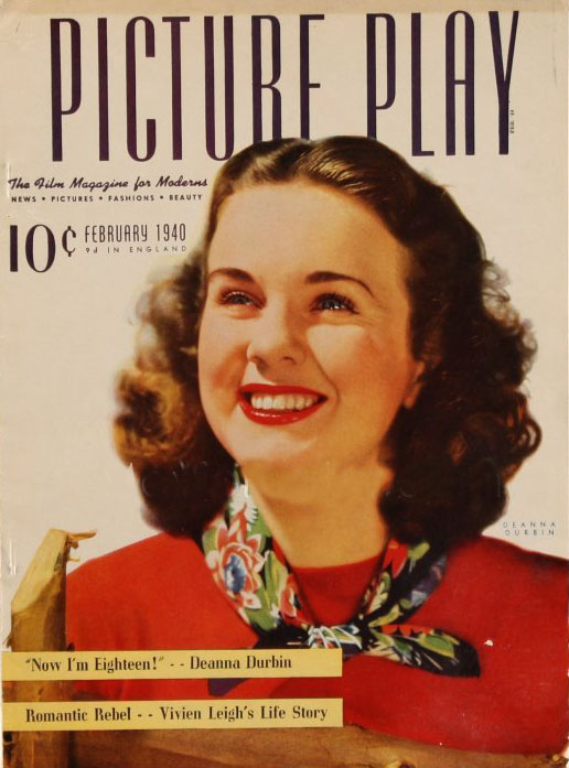 PICTURE PLAY magazine side cover February 1940