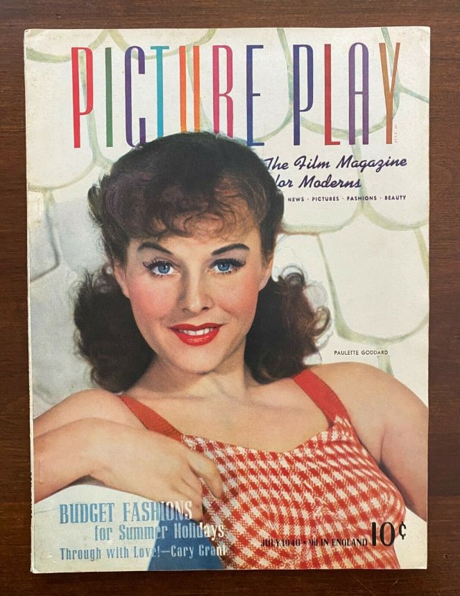 PICTURE PLAY magazine side cover July 1940