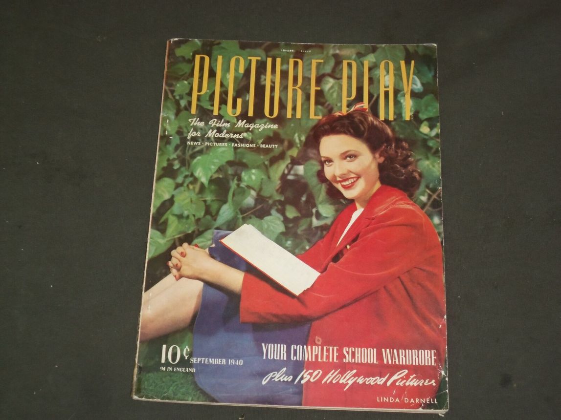 PICTURE PLAY magazine side cover September 1940