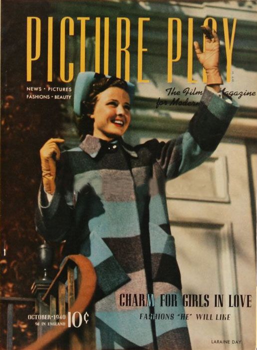 PICTURE PLAY magazine side cover October 1940