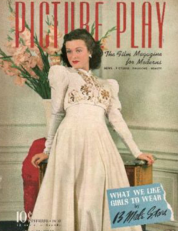 PICTURE PLAY magazine side cover November 1940