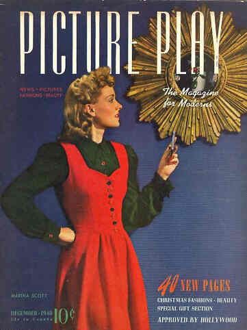 PICTURE PLAY magazine side cover December 1940