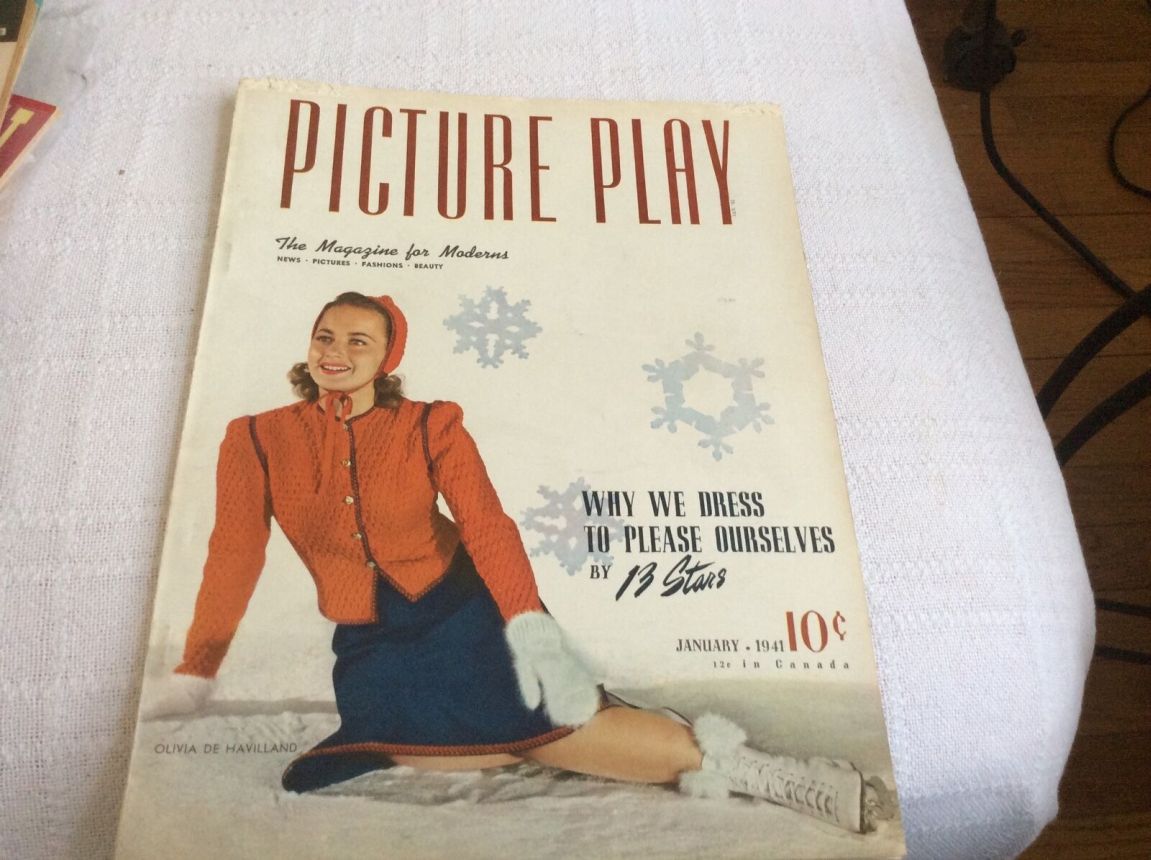 PICTURE PLAY magazine side cover January 1941