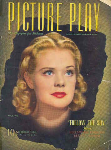 PICTURE PLAY magazine side cover February 1941