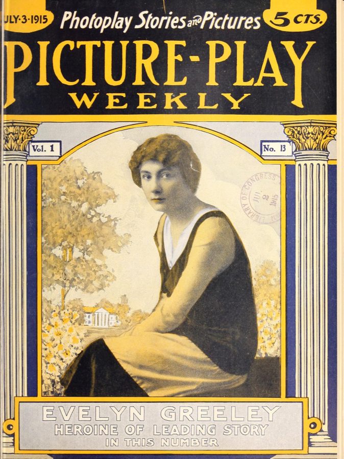 PICTURE-PLAY WEEKLY magazine side cover Issue 13 3 July 1915