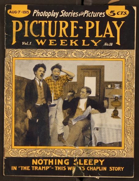 PICTURE-PLAY WEEKLY magazine side cover Issue 18 7 August 1915