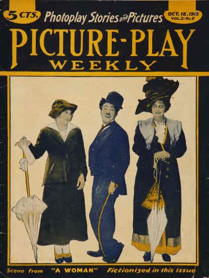 PICTURE-PLAY WEEKLY magazine side cover Issue 28 16 October 1915